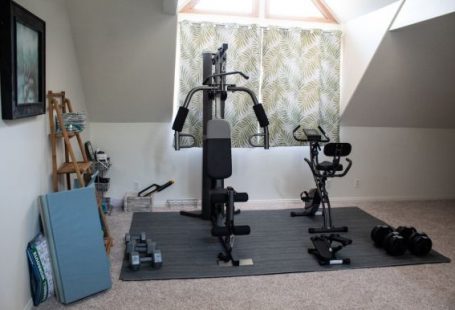 Home Workouts - black and gray exercise equipment