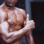 Build Muscle, Tone Body. - Shirtless Man Flexing Arm Muscles