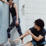 Sports Training - Man and Woman Exercise Together