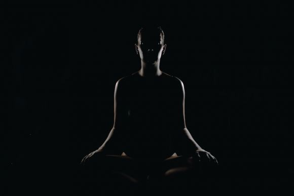 Meditation - person doing meditation pose