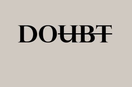 Flex Challenge - Motivational simple inscription against doubts