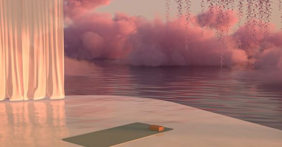 Relaxation, Yoga - Pink Clouds and Sea 