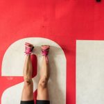 Workouts - person wearing red shoes