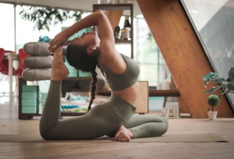 Yoga - woman doing yoga