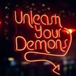 Unleash Potential - Neon Text at Night